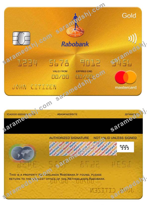 Netherlands Rabobank mastercard gold